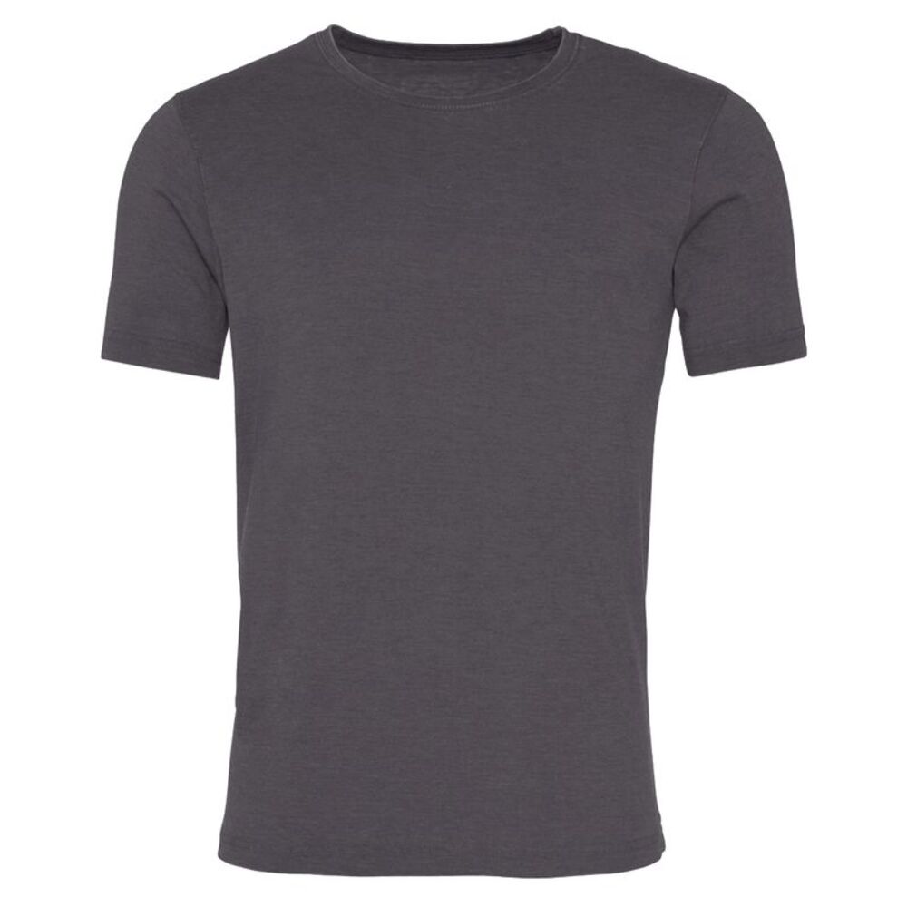 AWDis Mens Washed T Shirt / Washed Charcoal